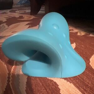 Blue Neck Pillow- Neck Relaxer, cervical traction device